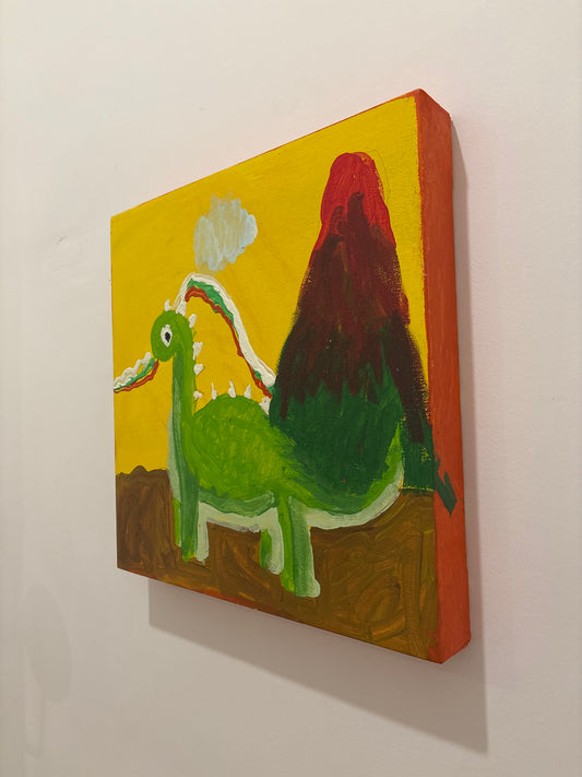 Dino y el volcán mágico