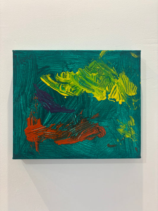 Trazos en Verde Profundo