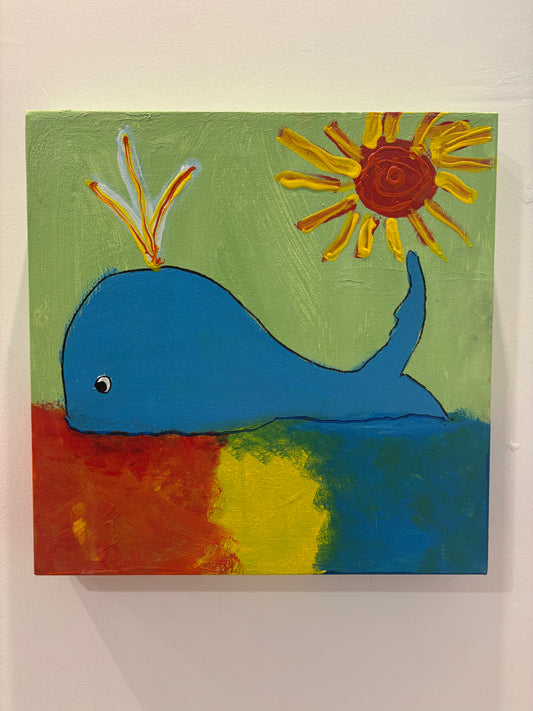 Ballena y Sol de Colores