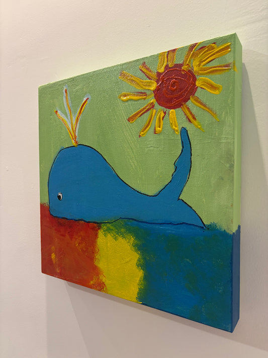 Ballena y Sol de Colores